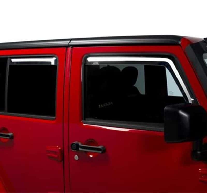 Putco — Putco 07-18 Jeep Wrangler JK - 4 Door Element Tinted Window Visors
Side Window Vent - view 2