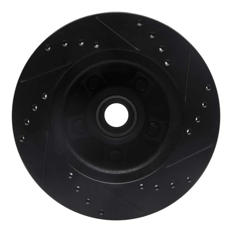 R1 Concepts — R1 79-91 Ford LTD Front Left Drilled & Slotted Black Brake Rotor
R1 Brake Rotor Drill - view 5