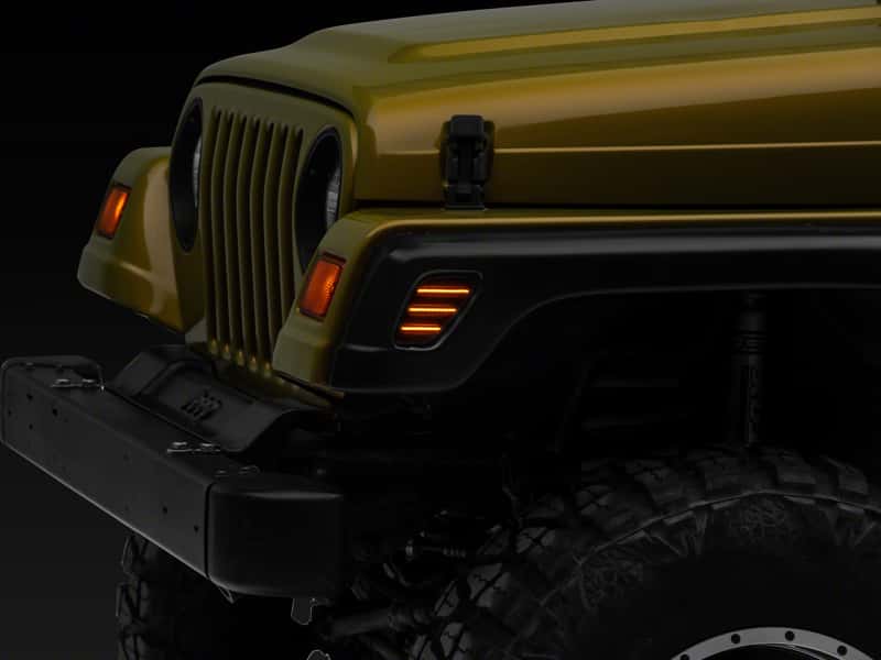Raxiom — Raxiom 97-06 Jeep Wrangler TJ Axial Series LED Side Marker Lamps- Smoked
Lights - view 1