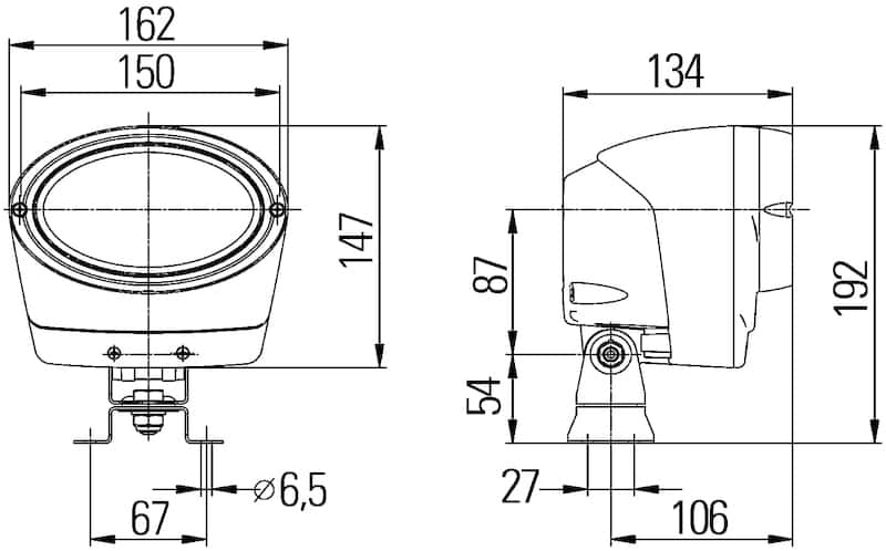 Hella — Hella Work Lamp Na 0Gr Mg12 Tu Lt Ov100 1Ga
Work Lamp - view 3