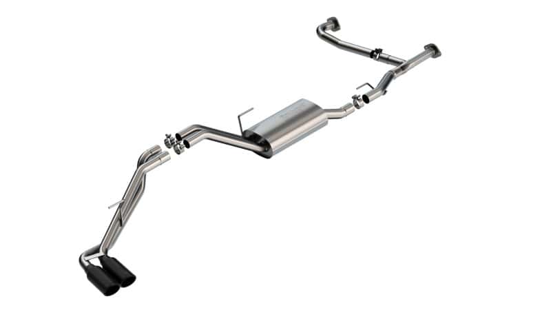 Borla — Borla 22-23 Nissan Frontier 3.8L V6 2WD/4WD AT S-Type Catback Exhaust - Black Chrome Tips
Cat-Back System - view 1
