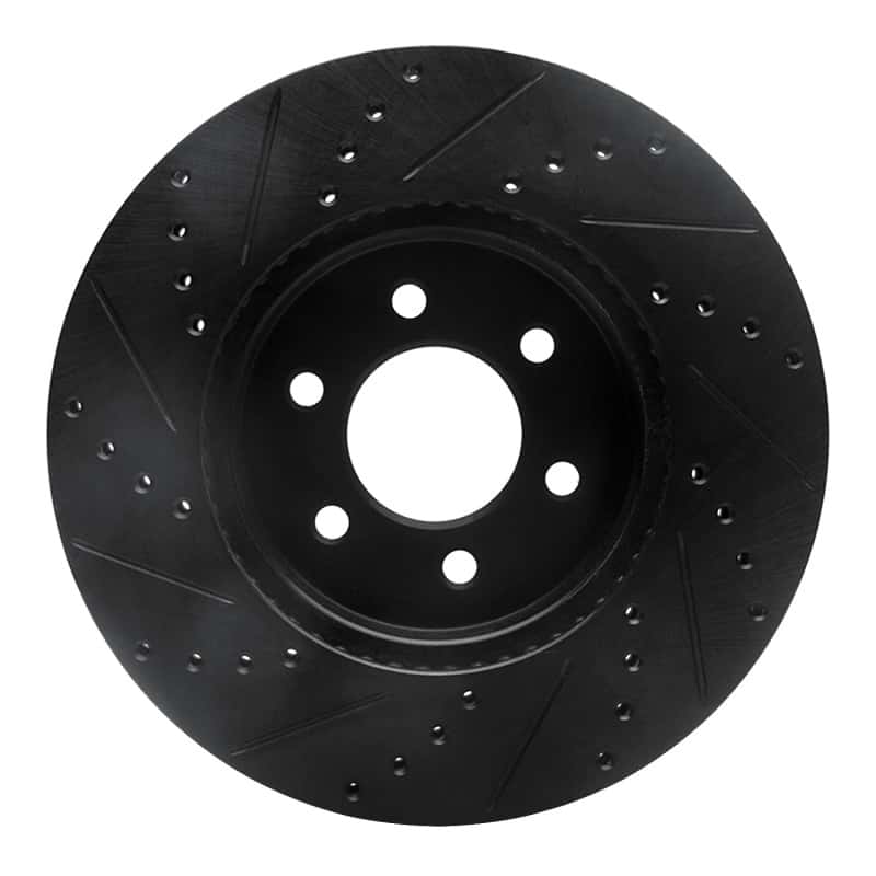 R1 Concepts — R1 03-03 Dodge Durango Front Right Drilled & Slotted Black Brake Rotor
R1 Brake Rotor Drill - view 5