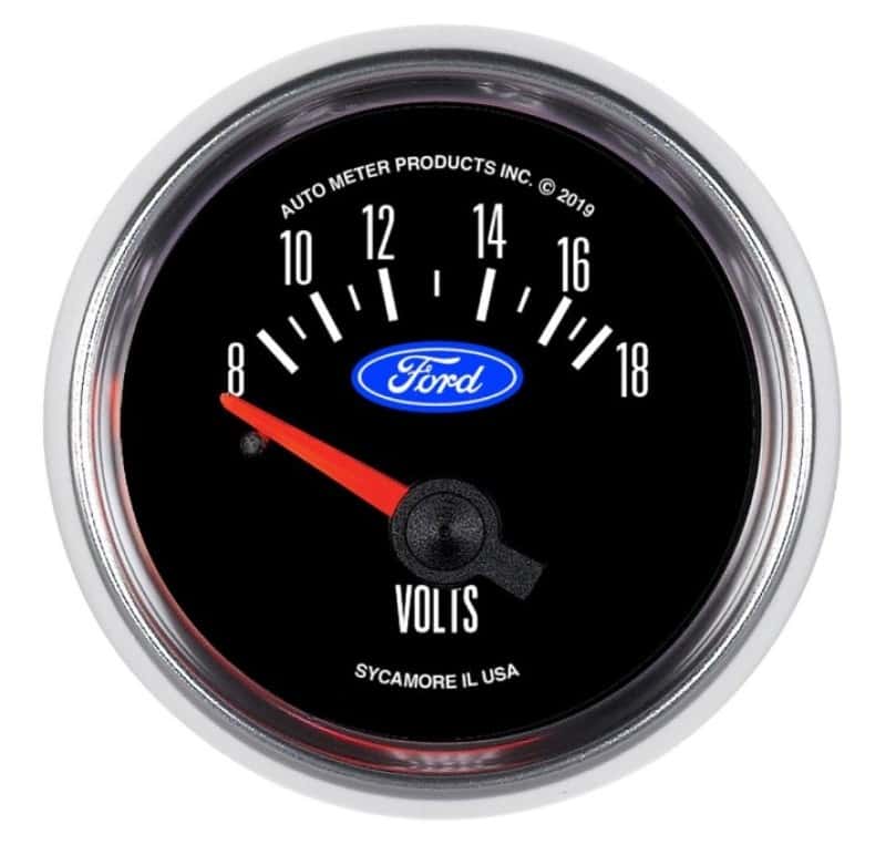 AutoMeter — Autometer Ford 2-1/16in. 18V Electric Voltmeter Gauge
GA 2" VOLT 18V E FR - view 2