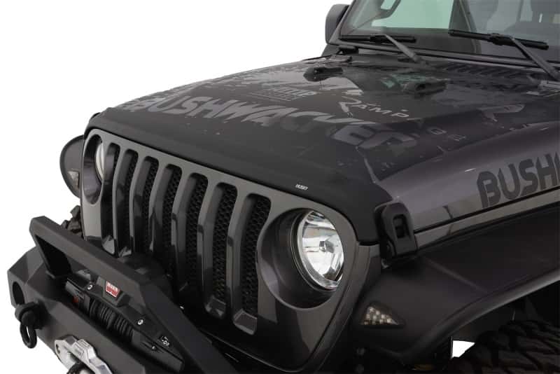 Husky Liners — Husky Liners 20-25 Jeep Gladiator / 18-25 Wrangler JL/JLU (Incl. 4xe) Aeroskin II - Tex. Blk
Hood Shields - view 4