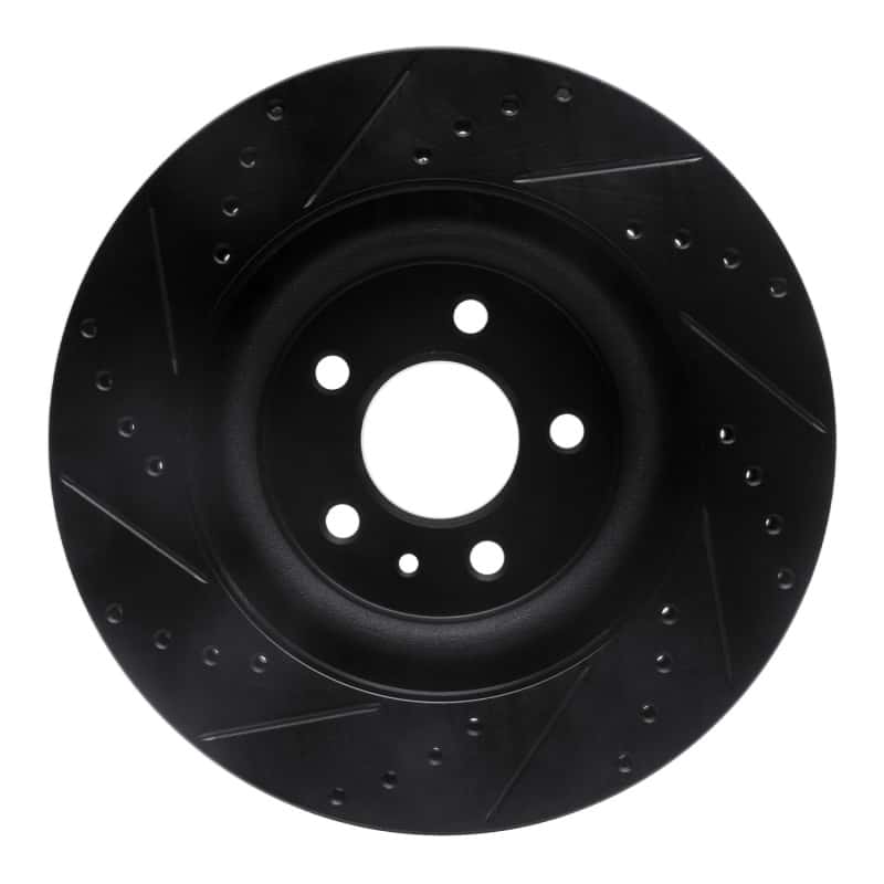 R1 Concepts — R1 11-14 Ford Mustang Front Right Drilled & Slotted Black Brake Rotor
R1 Brake Rotor Drill - view 5