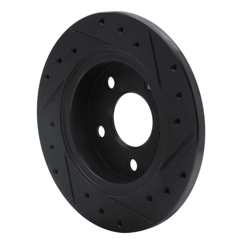 R1 Concepts — R1 93-05 Ford Taurus SHO Rear Left Drilled & Slotted Black Brake Rotor
R1 Brake Rotor Drill - view 4