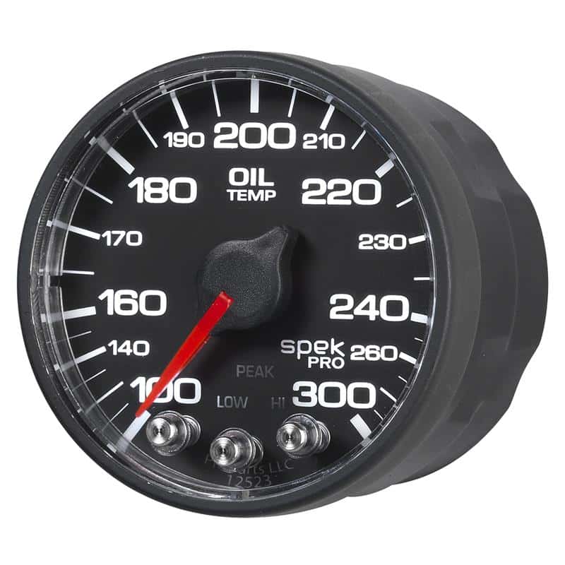 AutoMeter — Autometer Spek-Pro 52.4mm 100-300 F Deg Digital Stepper Motor Oil Temp Gauge
GA 2" OILT BFB SPEK - view 3