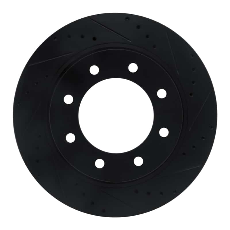 R1 Concepts — R1 12-21 Nissan NV1500 Front Right Drilled & Slotted Black Brake Rotor
R1 Brake Rotor Drill - view 1