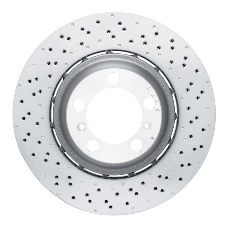 DFC — DFC 13-19 Porsche 911 Right Rear Drilled Hi-Carbon Alloy Geomet Coated Rotor
DFC Brake Rotor - view 1