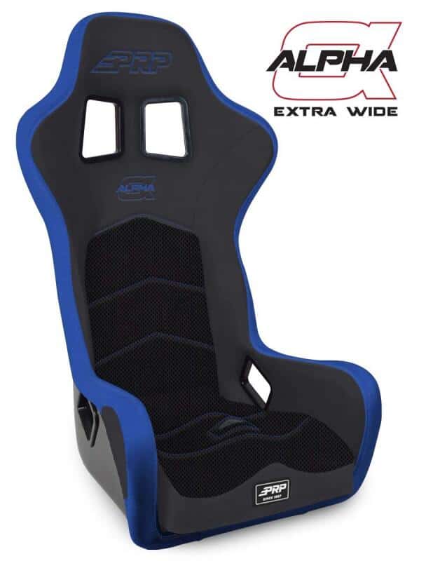 PRP Seats — PRP Alpha Composite Seat/Extra Wide- Black/Blue - view 2