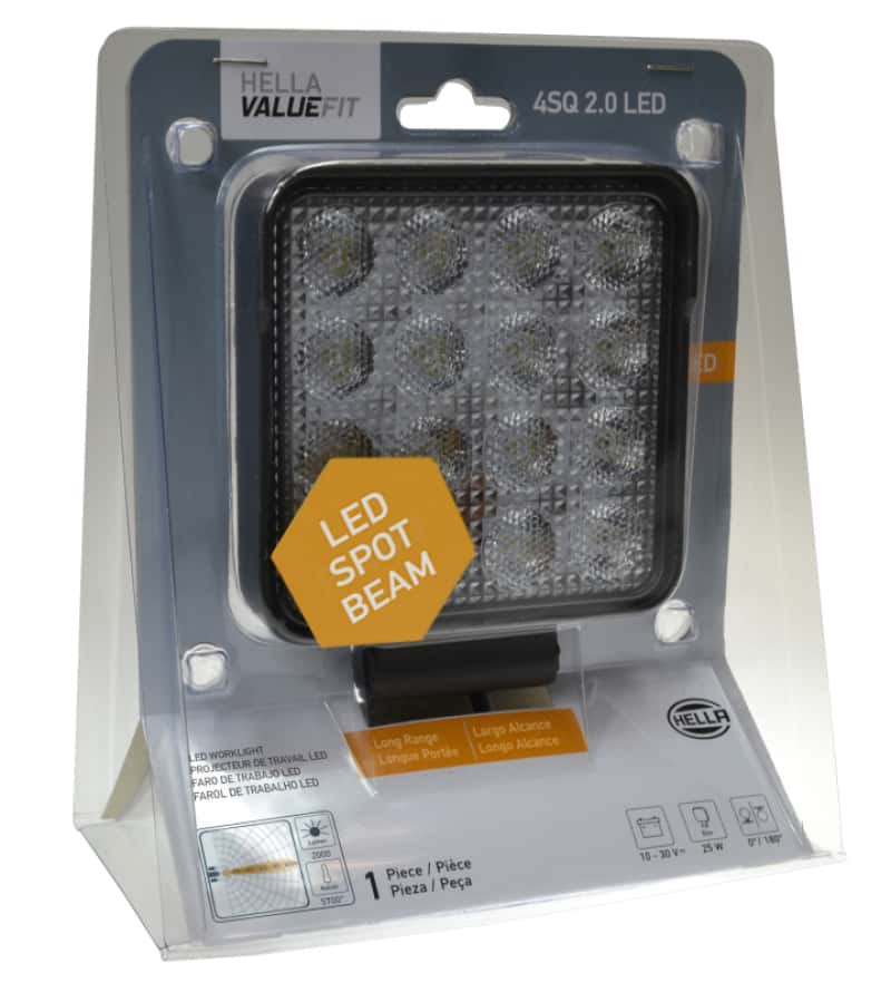 Hella — Hella ValueFit Work Light 4SQ 2.0 LED MV LR LT
Work lamp LED Blstr - view 7