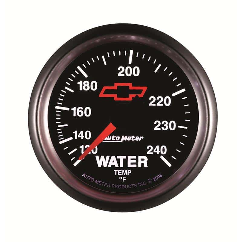 AutoMeter — Autometer Sport-Comp II 2-1/16in 120-240 Deg Mechanical Water Temp Gauge - Bowtie Black
2-1/16" WATER TEMP, - view 6