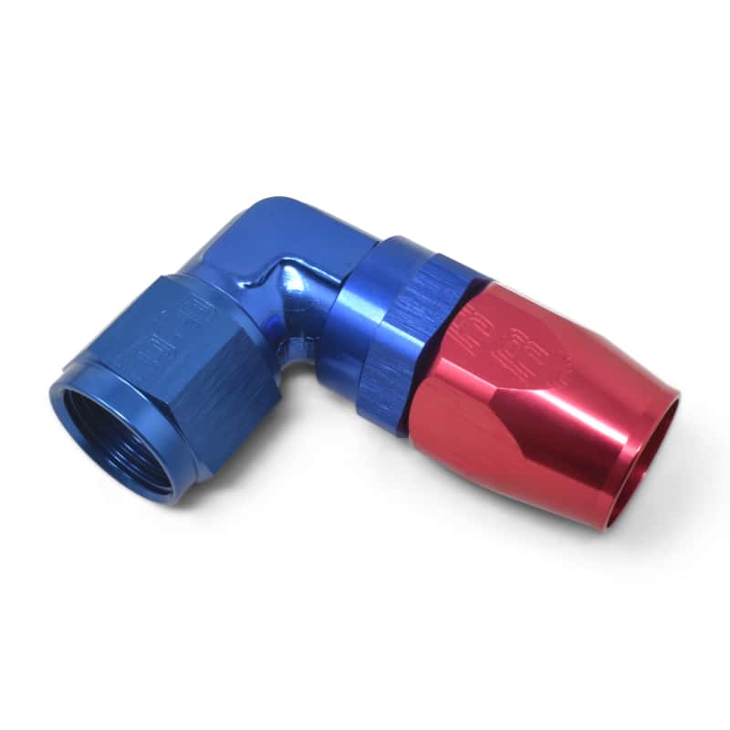 Russell — Russell Performance -6 AN Red/Blue 90 Degree Forged Aluminum Swivel Hose End
Hose Fitting - view 4