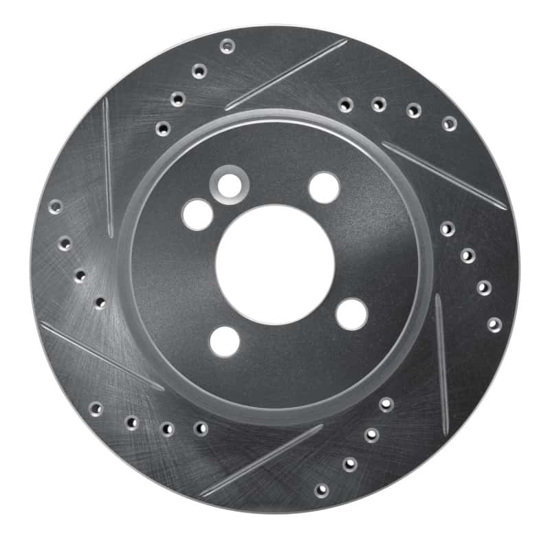 R1 Concepts — R1 02-08 Mini Cooper (Excl Clubman) Front Left Drilled & Slotted Silver Brake Rotor
R1 Brake Rotor Drill - view 1