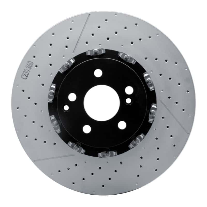 DFC — DFC 07-25 Mercedes-Benz E63 AMG Front Drilled and Slotted Hi-Carbon Alloy Geomet Coated Rotor
DFC Brake Rotor - view 1