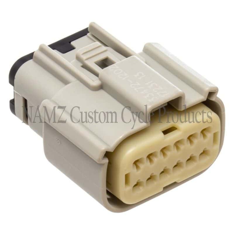 NAMZ — NAMZ 07-23 Touring/LiveWire Main Harness Molex MX-150 12-Position Female - Black (HD 72489-07GY) - view 1