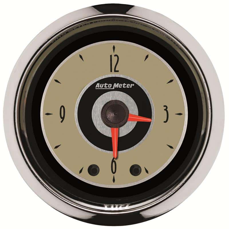 AutoMeter — AutoMeter Gauge Clock 2-1/16in. 12HR Analog Cruiser
2" CLOCK ANALOG CRUS - view 2
