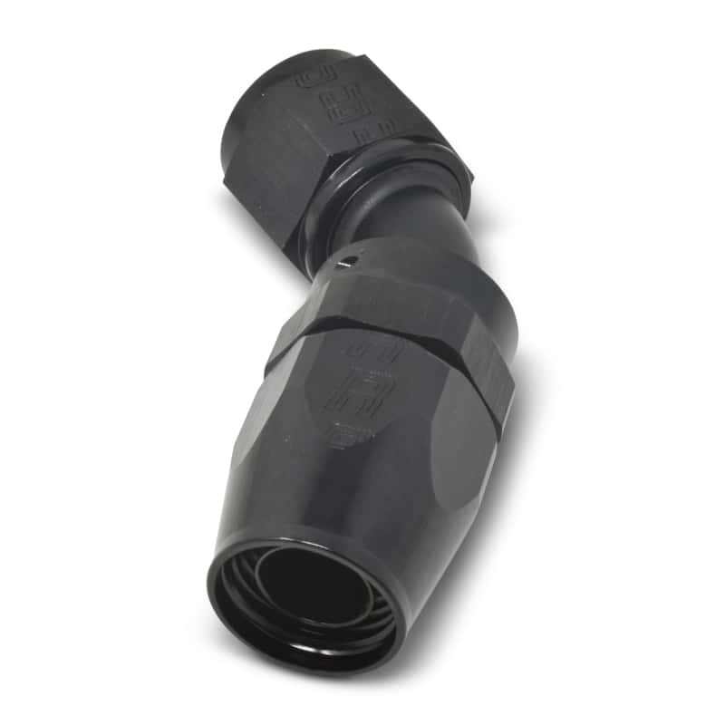 Russell — Russell Performance -12 AN Black 45 Degree Full Flow Hose End
Hose Fitting - view 4