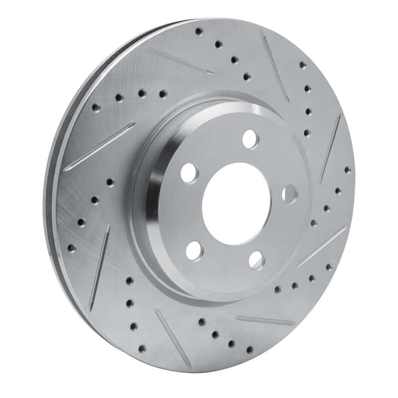 R1 Concepts — R1 2005-2023 Chrysler 300 Front Right Drilled & Slotted Silver Brake Rotor
R1 Brake Rotor Drill - view 2