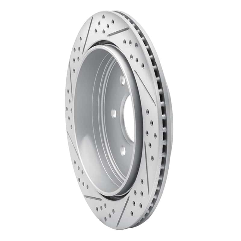 R1 Concepts — R1 10-24 Infiniti Qx56 Rear Right Drilled & Slotted Geo-Carbon Rotor - view 4