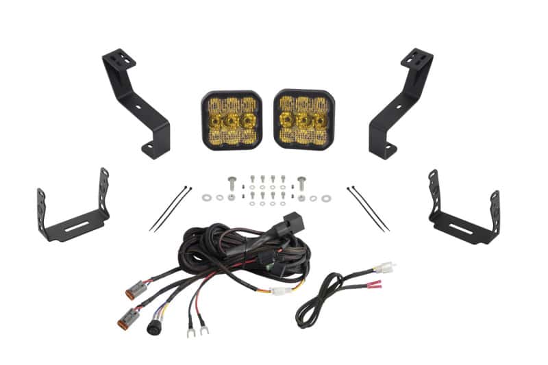 Diode Dynamics — Diode Dynamics SS5 Bumper LED Pod Light Kit for 2019-Present Ram - Yellow Pro Combo - view 1
