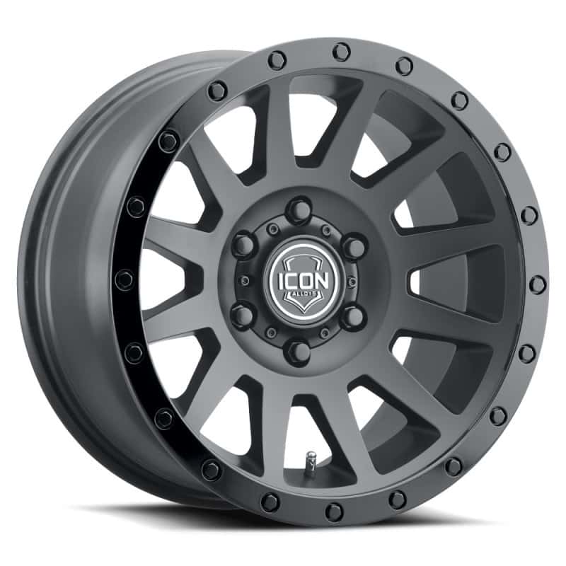 ICON — ICON Compression 18x9 5x150 25mm Offset 6in BS 110.1mm Bore Double Black Wheel
WHEEL - view 1