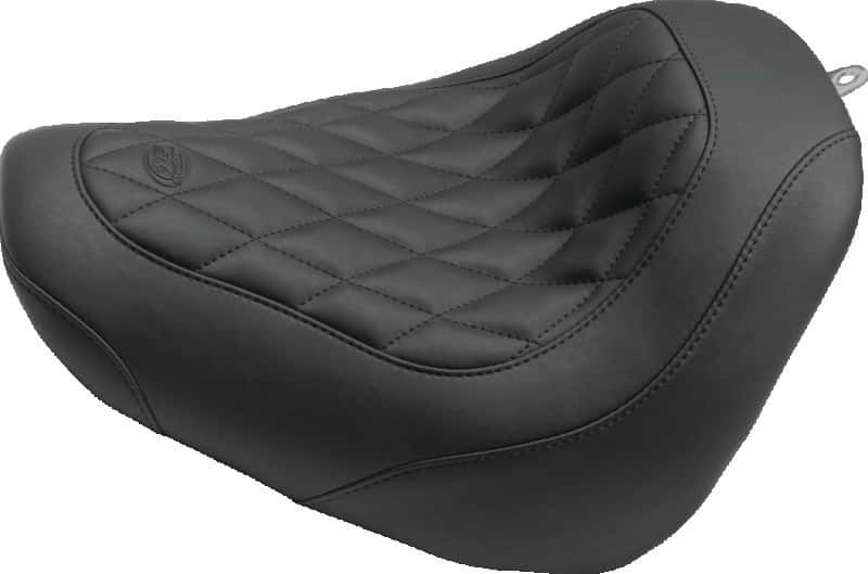 Mustang Motorcycle — Mustang 06-17 Harley Softail Wide Tire (200mm) Std Touring,Wide Touring Pass Seat w/Studs - Black - view 2