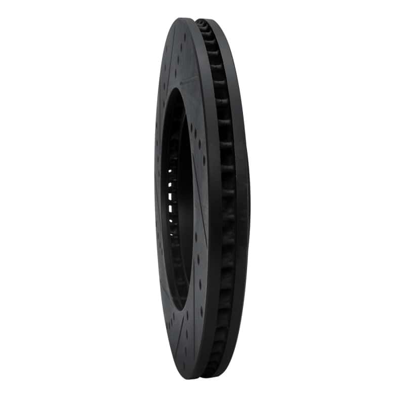 R1 Concepts — R1 04-08 Chrysler Pacifica Front Right Drilled & Slotted Black Brake Rotor
R1 Brake Rotor Drill - view 4