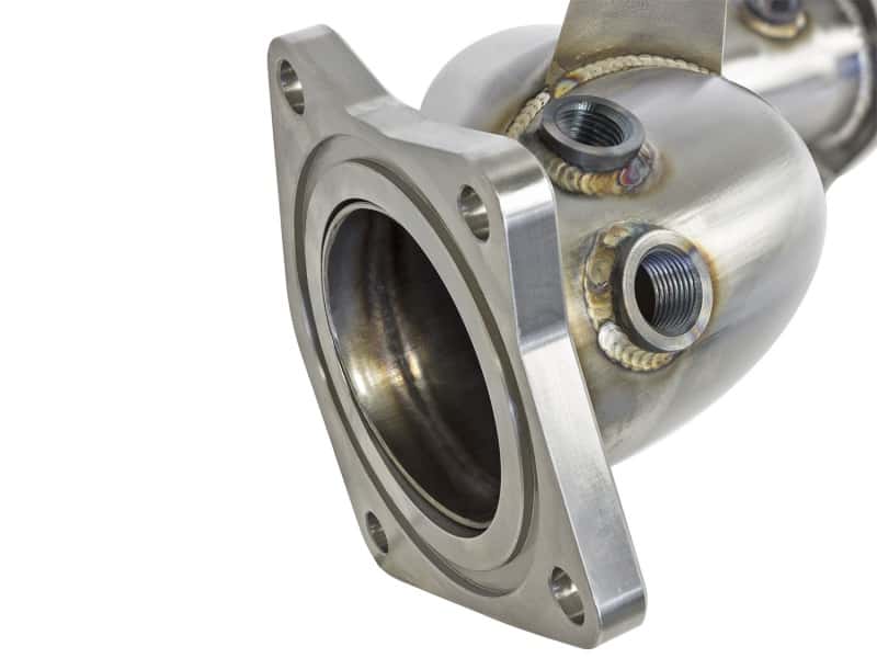 aFe — aFe Twisted Steel Down-Pipe Catted 13-16 Cadillac ATS L4-2.0L (t)
Stainless Downpipe - view 3