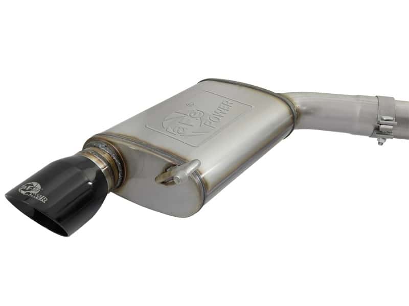 aFe — aFe MACHForce XP 3in 304 SS Cat-Back Exhausts w/ Black Tips 15-17 Ford Mustang GT V8-5.0L/V6-3.7L
Cat-Back Exhaust - view 5