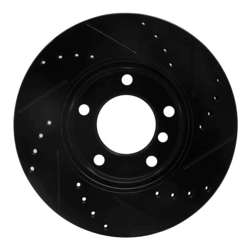 R1 Concepts — R1 91-06 BMW 325I (USA/Canada) Front Left Drilled & Slotted Black Brake Rotor
R1 Brake Rotor Drill - view 5