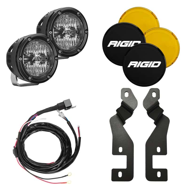 Rigid Industries — Rigid Industries 2021 Ford Bronco A-Pillar Light Mount Kit (Incl. 4In 360-Series Drive)
A-Pillar 360 Kit - view 1