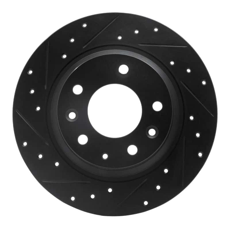 R1 Concepts — R1 98-15 Ford Fusion Rear Left Drilled & Slotted Black Brake Rotor
R1 Brake Rotor Drill - view 1