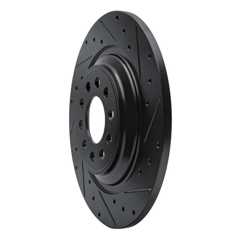R1 Concepts — R1 14-23 Jeep Cherokee Rear Right Drilled & Slotted Black Brake Rotor
R1 Brake Rotor Drill - view 2