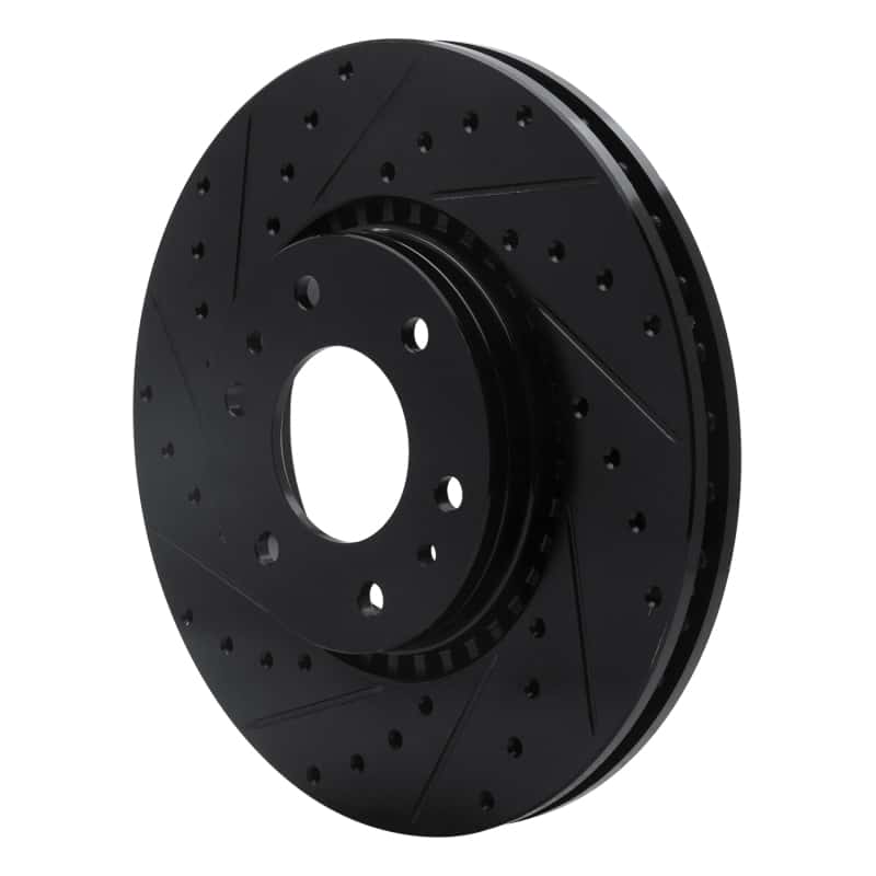R1 Concepts — R1 02-09 Buick Rainier Front Left Drilled & Slotted Black Brake Rotor
R1 Brake Rotor Drill - view 2