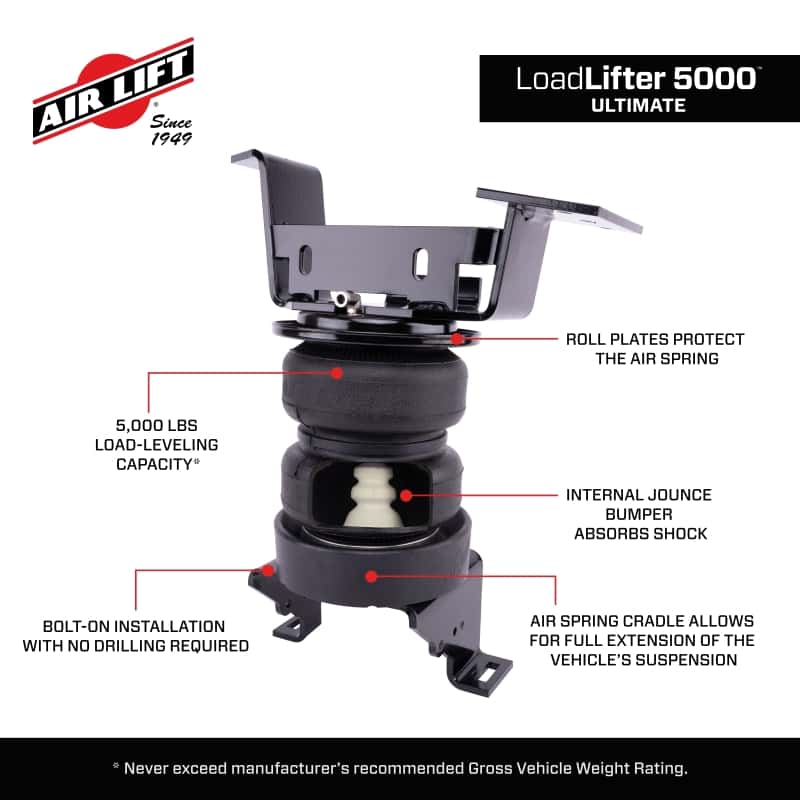 Air Lift — Air Lift 24-25 Chevy Silverado 2500HD ZR2 4WD LoadLifter 5000 Ultimate w/ Air Spring Cradle
Susp Leveling Kit - view 7