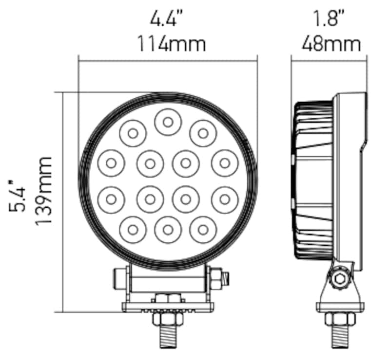 Hella — Hella ValueFit Work Light 5RD 2.0 LED MV LR LT
Work lamp LED Blstr - view 17