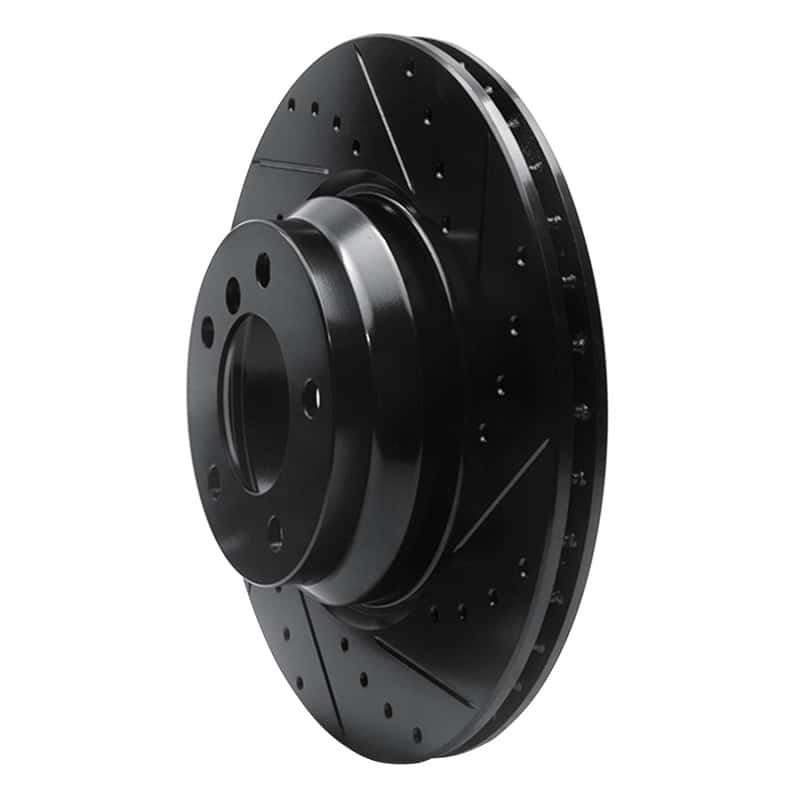 R1 Concepts — R1 06-12 BMW 330XI Front Right Drilled & Slotted Black Brake Rotor
R1 Brake Rotor Drill - view 2