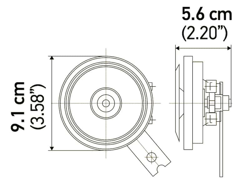 Hella — Hella Horn Kit Bx Blk Disc 92Mm 24V Univ - view 11