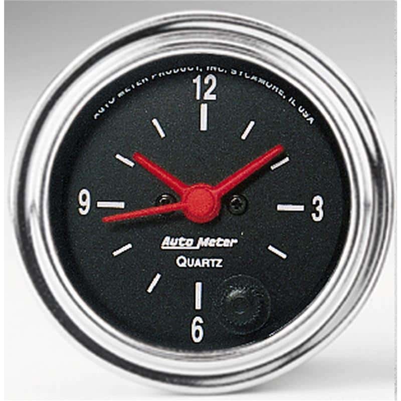 AutoMeter — Autometer Traditional Chrome 2-1/16in 12HR Analog Clock Gauge
2" CLOCK, 12 VOLT, S - view 2