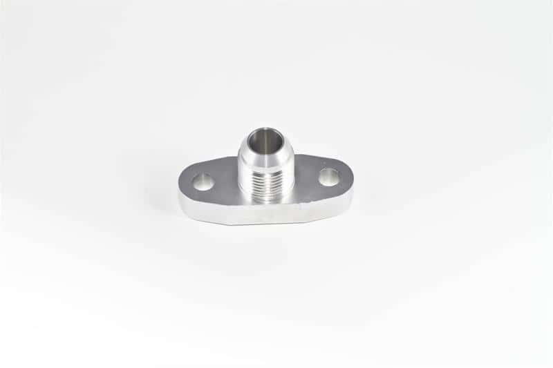 Torque Solution — Torque Solution Billet Oil Drain Flange w/ Integrated -10 Flare: Universal T3/T4 & PTE Turbos - view 2