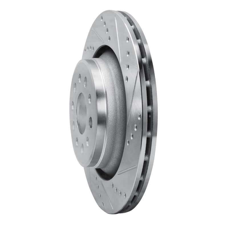 R1 Concepts — R1 17-24 Maserati LeVante Rear Right Drilled & Slotted Silver Brake Rotor
R1 Brake Rotor Drill - view 2