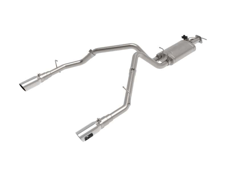 aFe — aFe Gemini XV 3in 304 SS Cat-Back Exhaust 19-21 Ram 1500 V8 5.7L Hemi w/ Polish Tips
Cat-Back Exhaust - view 1