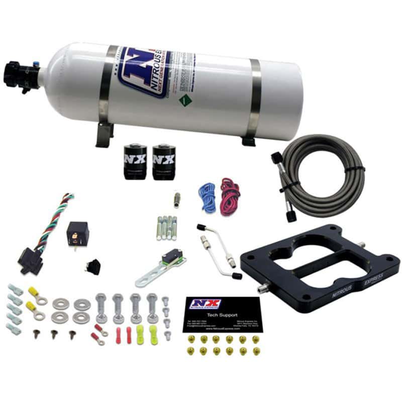 Nitrous Express — Nitrous Express Q-Jet/Holley Spread Bore Nitrous Kit (50-300HP) w/15lb Bottle
Injection System Kit
N2OSys - view 2