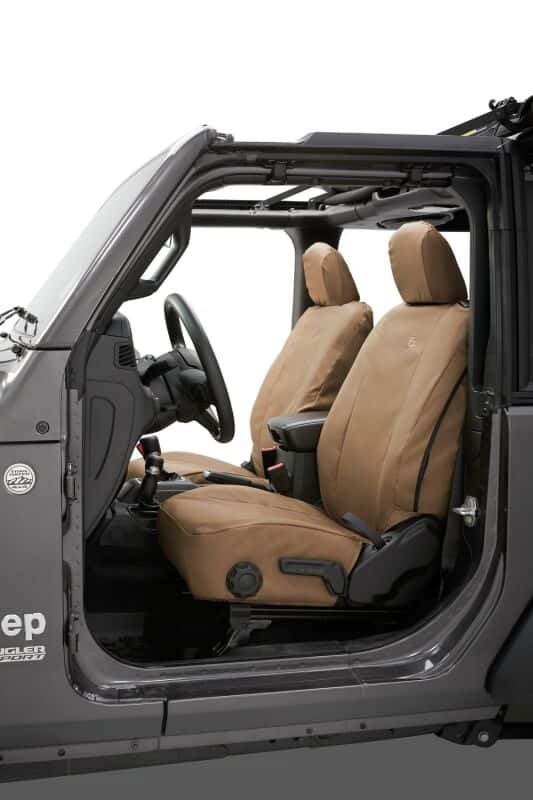 Bestop — Bestop 18-26 Jeep Wrangler JL 2-Door Front Seat Covers (Tan) - view 1