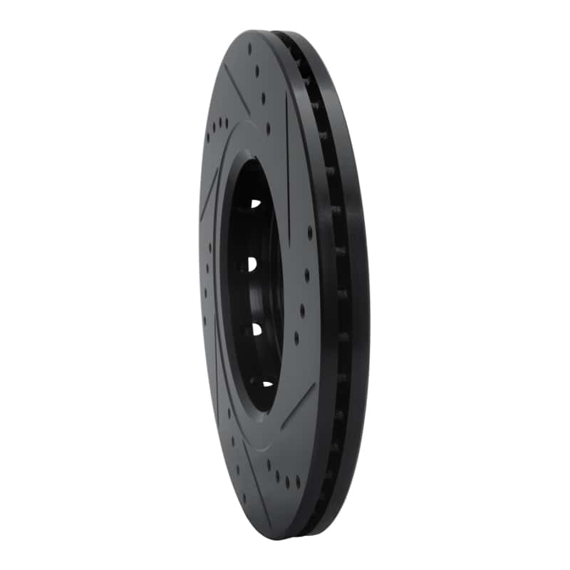 R1 Concepts — R1 09-15 Mitsubishi Lancer Front Right Drilled & Slotted Black Brake Rotor
R1 Brake Rotor Drill - view 4