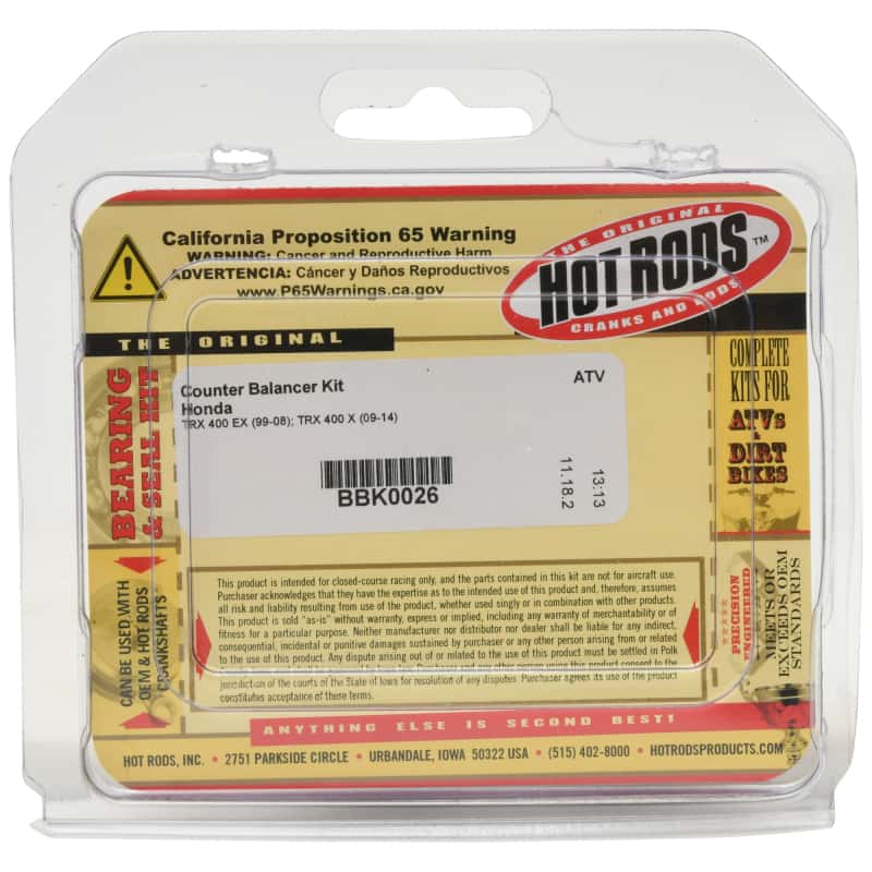 Hot Rods — Hot Rods 99-08 Honda TRX 400 EX 400cc Counter Balancer Kit - view 4