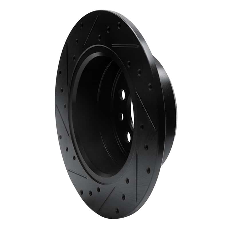 R1 Concepts — R1 74-95 Volvo 244 Rear Right Drilled & Slotted Black Brake Rotor
R1 Brake Rotor Drill - view 4