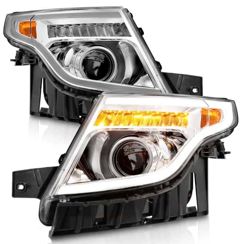 ANZO — ANZO 11-15 Ford Explorer Projector Headlights w/ Light Bar Chrome Housing w/ Amber light
Head Light Set
HdLtSet - view 8