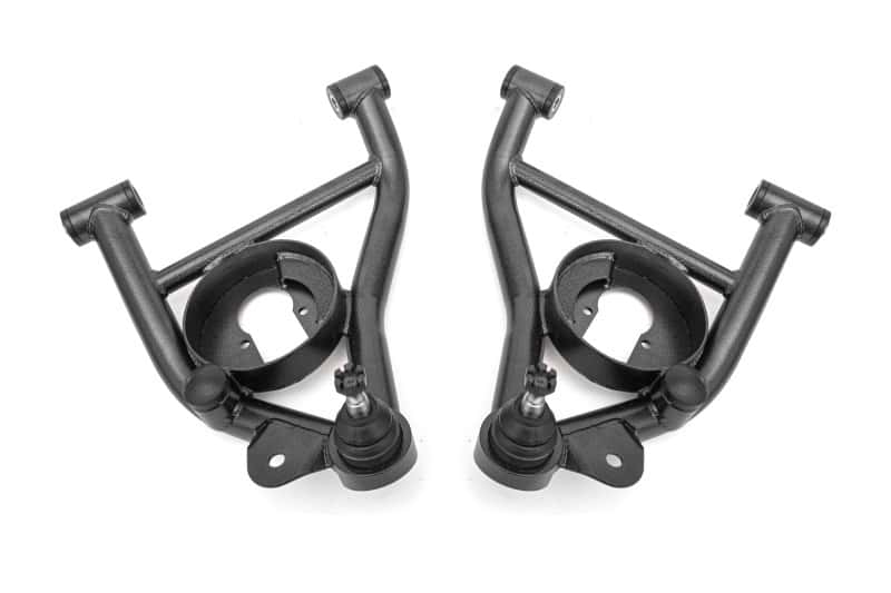 BMR Suspension — BMR 82-92 F-Body A-arms Lower DOM, Non-adj Delrin Bushings Spring Pocket - Black Hammertone
Lower Control Arms - view 1